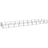 vidaXL Hundezwinger Schwarz 20 m2 Stahl