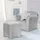 roba Kindersessel Lil Sofa 49 x 39 x 43 cm Textil grau/silber