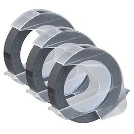 Dymo Junior/Omega Plastik-Prägeband S0847750, 9mm x 3m schwarz