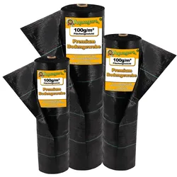 40m2 Bodengewebe Unkrautfolie Mulchfolie 100g 2m breit