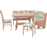 HOFMANN LIVING AND MORE Eckbankgruppe, (Spar-Set, 4 tlg., 4tlg. Set), Eckbank mit Stauraum unter den Sitzflächen, beige