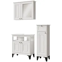 Vicco Badmöbel-Set Vanity Weiß 3 Teile
