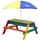Axi Nick Sand & Wasser Picknicktisch Regenbogen mit Sonnenschirm