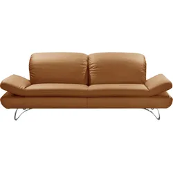 2-Sitzer PLACES OF STYLE "San Angelo", gelb (safran), B:202cm H:96cm T:95cm, Sofas