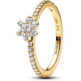 Pandora Damenring Blume, Goldfarben, 56/17,8