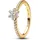 Pandora Damenring Blume, Goldfarben, 56/17,8