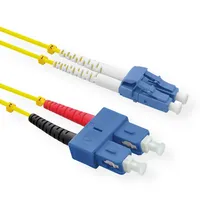 Roline LWL-Kabel Duplex, Single Mode 9/125μm OS2, LC/SC, gelb,