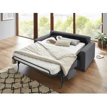 Atlantic Home Collection Schlafsofa "Rolando, B: 196 cm, Liegefl. 140x190 cm", grau, B:196cm H:82cm T:208cm, 100% PES, ATLANTIC HOME COLLECTION, Sofas, Schlafsofa, mit komfortabler Matratze, Dauerschlafsofa, Topseller