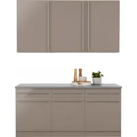 WIHO KÜCHEN Küchenzeile Chicago 180 cm braun