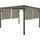 MCW Ersatzbezug für Dach Pergola Pavillon Beja 1 Stück 2,72 x 4,96 m Taupe