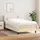 vidaXL Boxspringbett mit Matratze Creme 100x200 cm Stoff - Creme