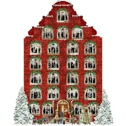 COPPENRATH 95515 Nostalgisches Weihnachtshaus, Wand-Adventskalender mit Pop-up (Behr)