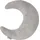 roba roba® Babykissen Lil Cuties, Mond grau|silberfarben