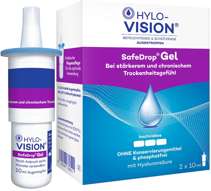 Hylo-Vision Hylo-Vision® SafeDrop® Gel Trockene & gereizte Augen 02 l