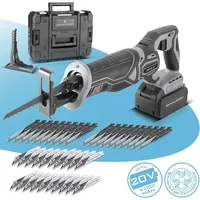 STAHLWERK Brushless-Akku-Säbelsäge mit 40 Ersatzblättern 20 x Holz, 20