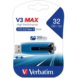 Verbatim USB 3.2 Stick 32GB, V3 MAX, blau-schwarz