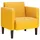 vidaXL Sessel mit Armlehnen Cordstoff 54 x 54 x 54 cm Gelb