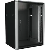 Enoc Wandschrank 15HE 2tlg. sw 19"600x500x801mm W2 15-65-S