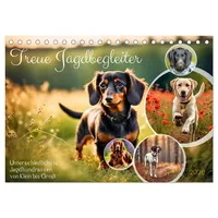Calvendo Treue Jagdbegleiter (Tischkalender 2026 DIN A5 quer), CALVENDO