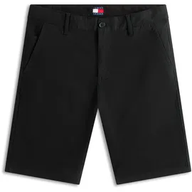 Tommy Hilfiger Shorts TOMMY JEANS "SCANTON", Herren, Gr. 33, N-Gr, schwarz, Web, Obermaterial: 96% Baumwolle, 4% Elasthan, unifarben, regular fit kurz, Hosen Shorts, Regular fit mit praktischen Taschen