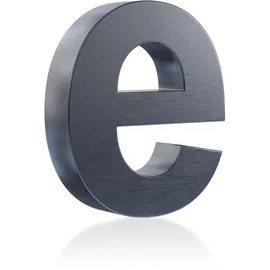 Longlife LED 3D Hausnummer e Edelstahl anthrazit RAL7016 Schriftart Arial