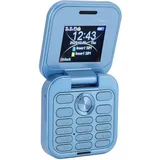 Tosuny 2G Klapphandy, Faltbares Mi NI Handy mit Dual Nano SIM, 1,77 Zoll Display, HD Rückkamera, UKW Radio, LED Taschenlampe, Kleinstes Klapphandy für Senioren (Blue)