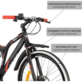Galano Volt DS 26 Zoll RH 47 cm schwarz/rot