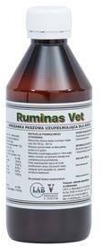 LAB-V Ruminas Vet - Ergänzungsfuttermittel für das richtige Funktionieren des Magen-Darm-Trakts bei Kühen 200ml (Rabatt für Stammkunden 3%)
