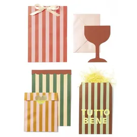 Folia Flache Papiertüten 8 St. 15,5x24,8 cm Rot