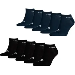 HEAD Herren Damen Unisex Sneaker Sport Socken Kurzsocken Baumwolle - 10er 15er 20er Multipack in 39-42 10er Pack