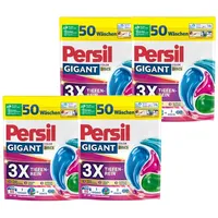 PERSIL Gigant Color DISCS 4er-Set – Waschmittel mit 3x Tiefenrein-Formel – Colorwaschmittel für strahlend reine Wäsche & hygienische Frische in der Maschine