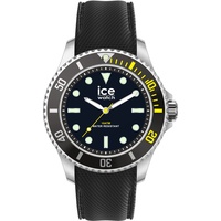 Ice-Watch - ICE steel Black yellow - Schwarze Herrenuhr mit Silikonarmband - 020377 (Medium)