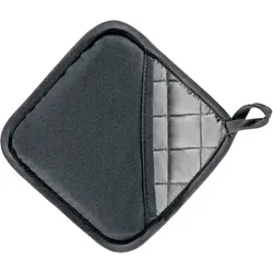 KÜCHENPROFI  Topflappen JOY mit Silikonnoppen und Eingriff 2er-Set schwarz
