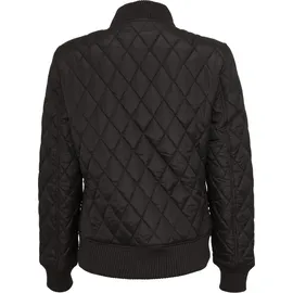 URBAN CLASSICS Damen Diamond Quilt Nylon Jacket Jacke, Black, XS