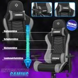 Kesser Gamingstuhl Kunstleder Grau/Schwarz