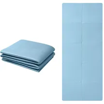 Good Nite Klappbare Yogamatte rutschfest Tragbare Fitnessmatte Faltbar Leicht Gymnastikmatte Pilates Sport Reiseyogamatte 183 x 61 x 0.6 cm (Blau)