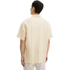 Marc O'Polo Kurzarmhemd gestreift Braun XL