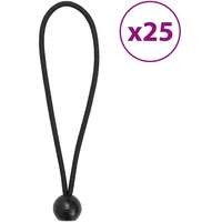 VidaXL Spanngummis mit Kugeln 25 Stk. 21 x 0,5