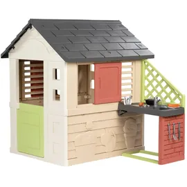 Smoby Spielhaus Smoby Life Natur mit Küche Kunststoff