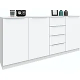 borchardt Möbel Highboard »Oliva«, Breite ca. 200 cm, weiß