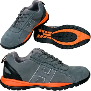 Arbeitsschuhe Sicherheitsschuhe Schutzschuhe SB Stahlkappe Modern (BRNEUTRON) Gr. 37 - Grau/Orange - 37