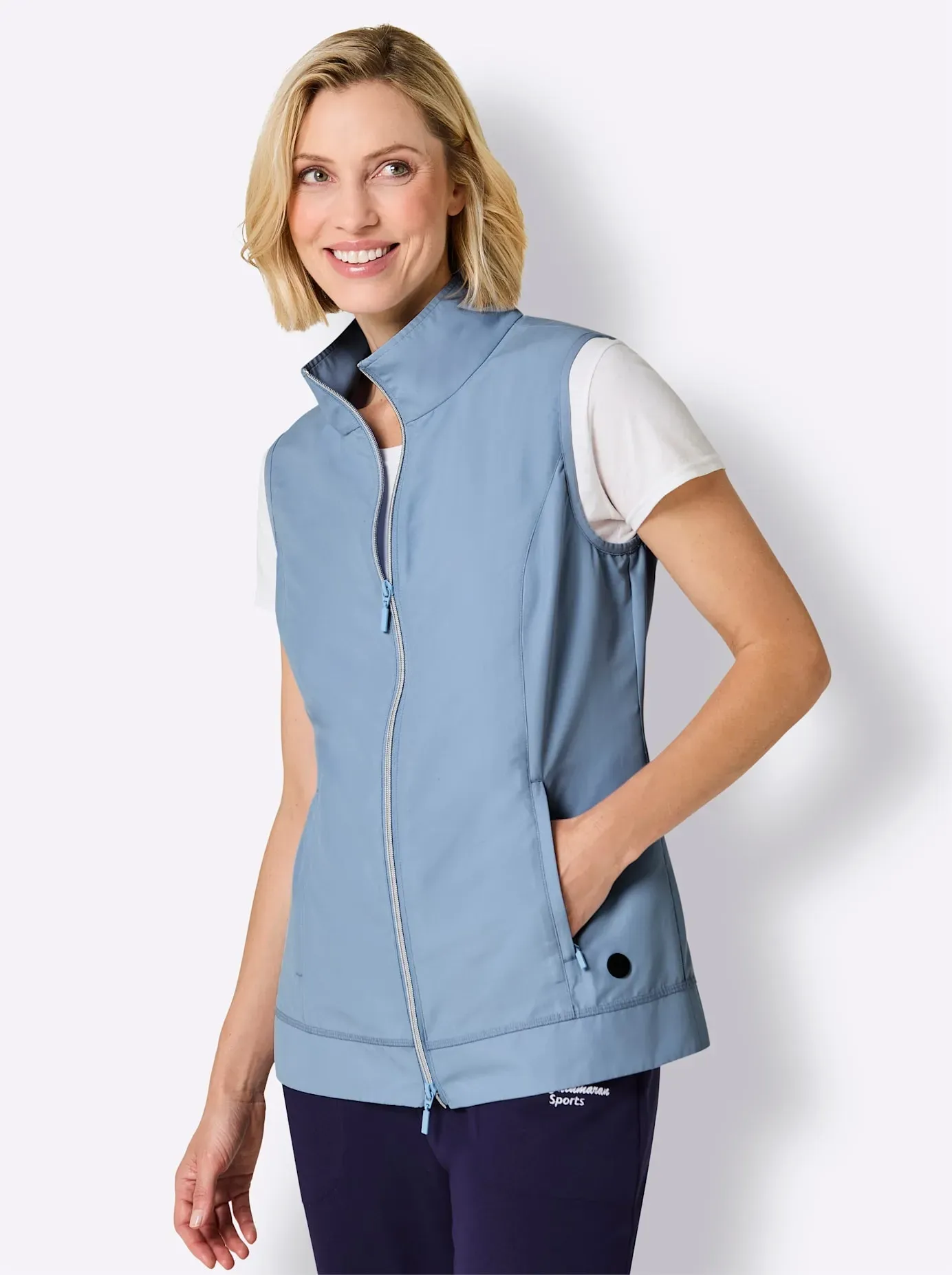 Funktionsweste CATAMARAN, Damen, Gr. 54, bleu, 100% Polyester, unifarben, Westen Funktionsweste