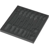 WERA Schaumstoffeinlage ohne Bestückung 344 x 392 x 30 mm schwarz