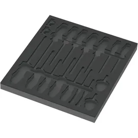 WERA Schaumstoffeinlage ohne Bestückung 344 x 392 x 30 mm schwarz