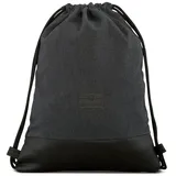 Johnny Urban Turnbeutel Damen & Herren Schwarz - Luke - Beutel Rucksack mit Kordelzug - Baumwoll Canvas - Kleine Innentasche für Wertsachen