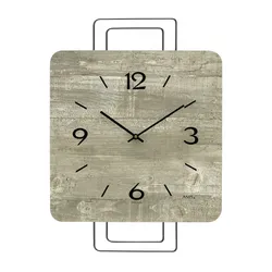 AMS -Wanduhr Betonstruktur Quarz 42cm- 9693