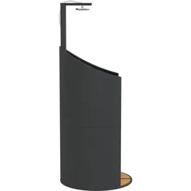 vidaXL Gartendusche 100x100x241,5 cm schwarz
