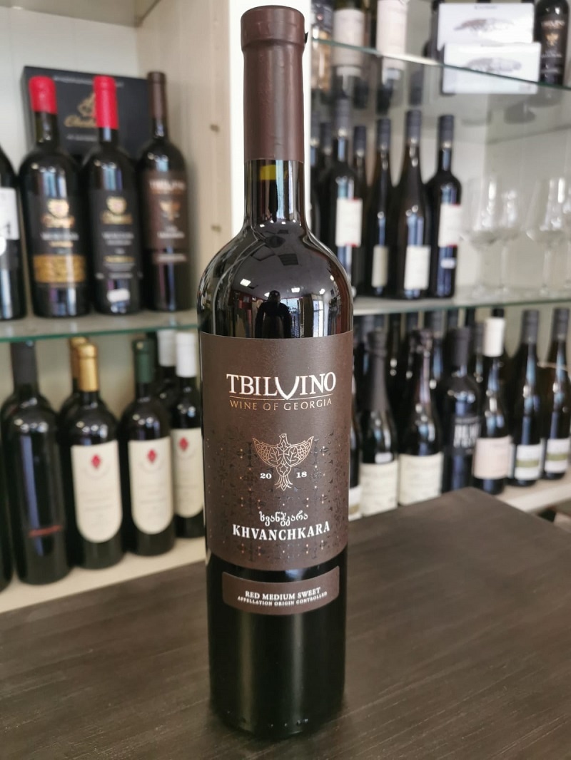 Tbilvino Khvanchkara 2016 Rotwein halbtrocken 0,75 l
