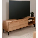 furn.design Bastia TV-Lowboard 150x49x40 cm Eiche Artisan Holzwerkstoff
