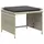 vidaXL Gartenstuhl mit Fußhocker 64 x 69 x 21 cm grau